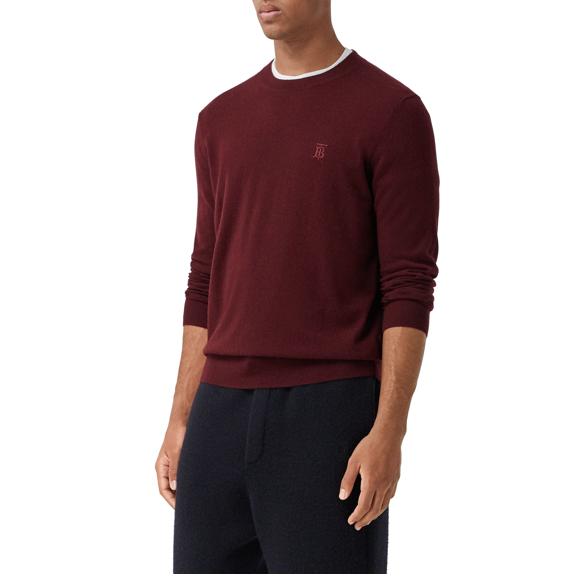 Pull en cachemire Monogram - Deep Merlot