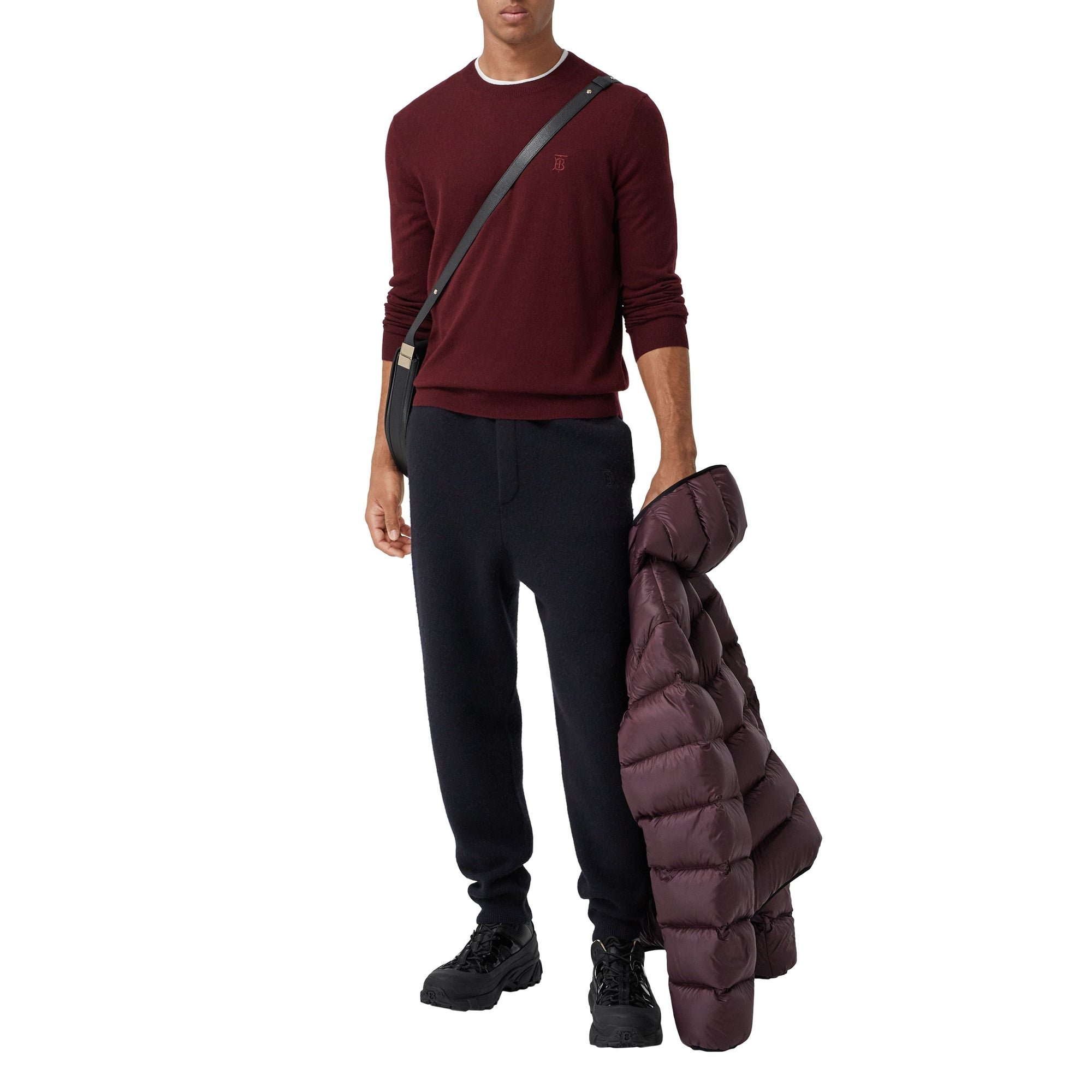 Pull en cachemire Monogram - Deep Merlot