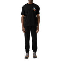 T-shirt oversize en coton Monogram - Black