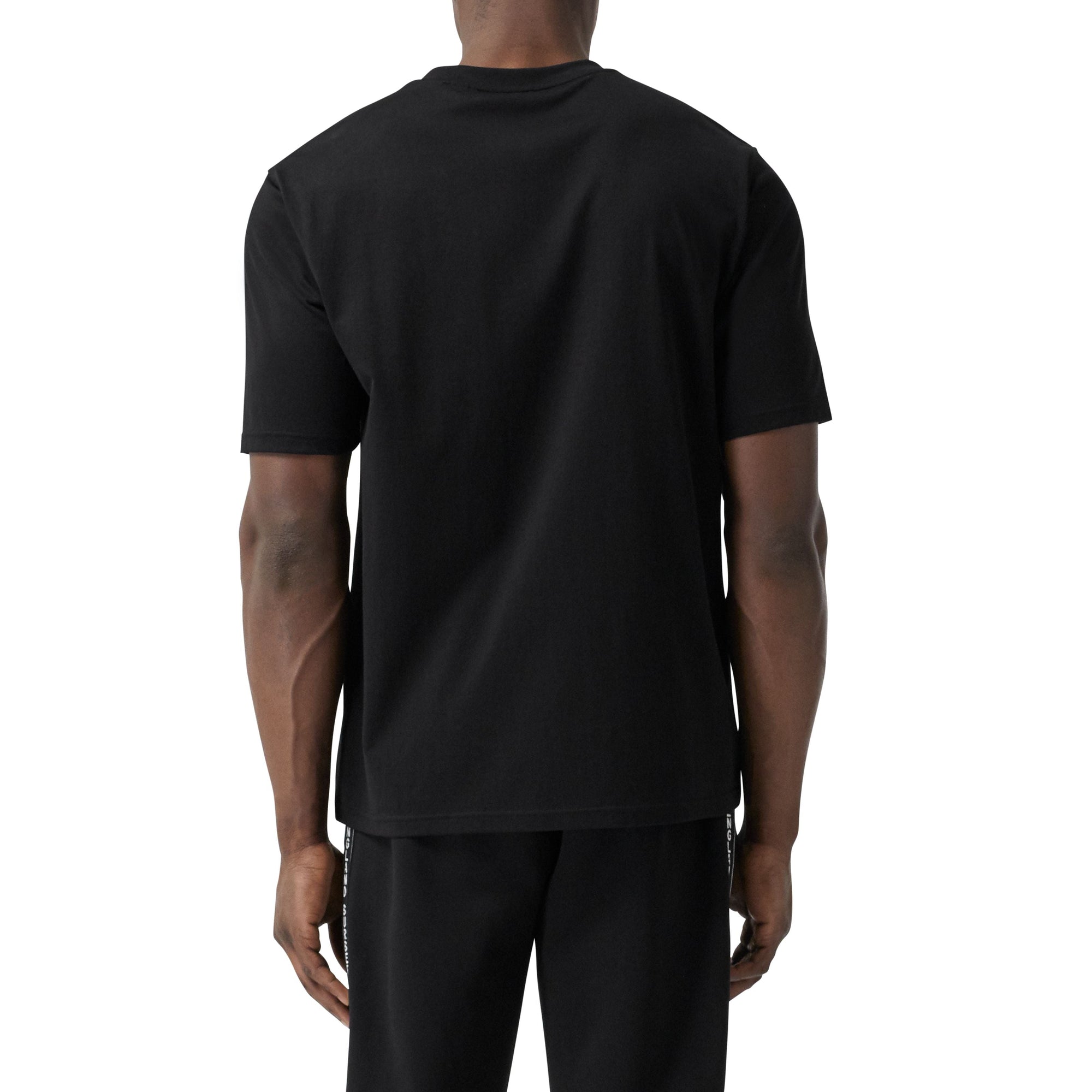 T-shirt oversize en coton Monogram - Black