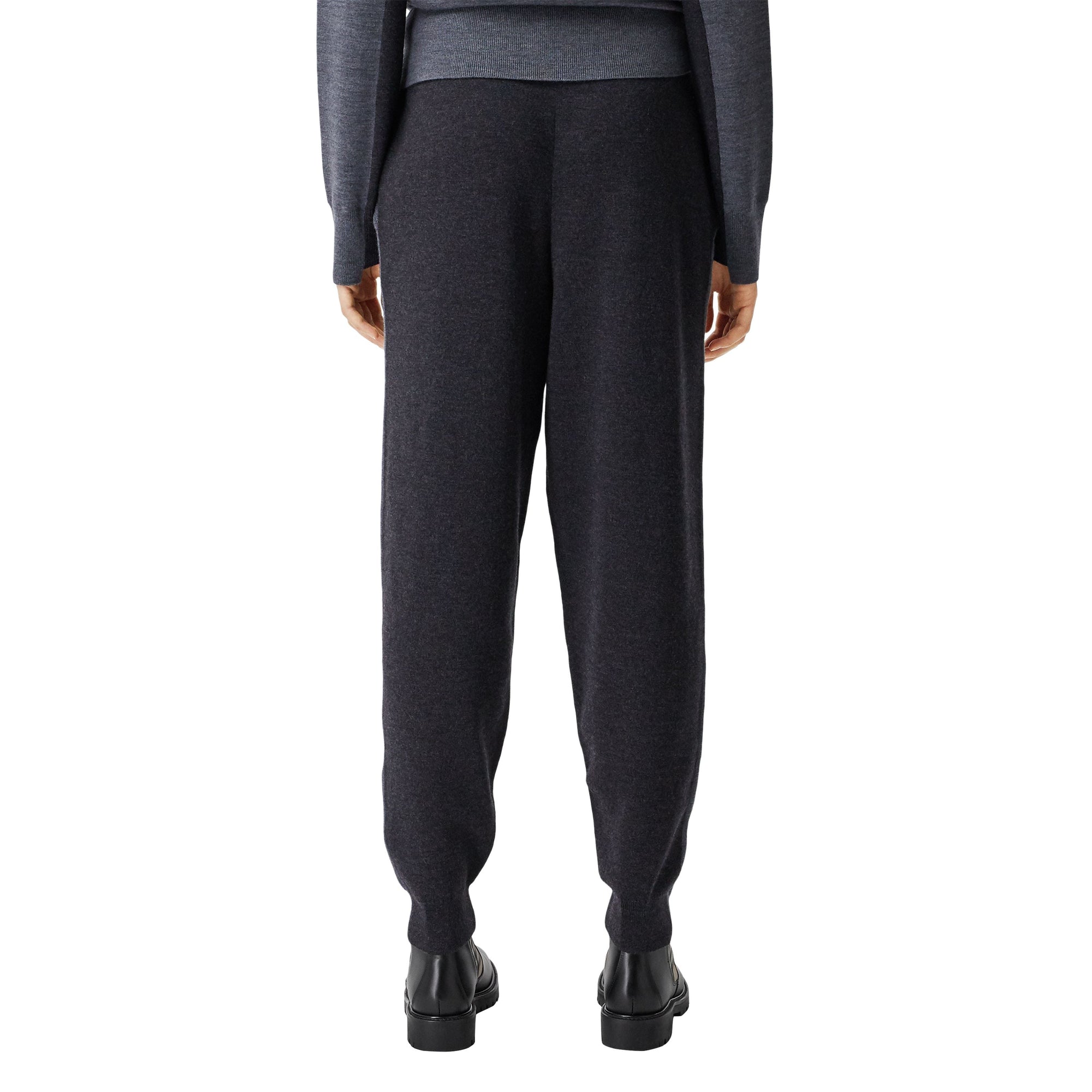 Pantalon de survêtement en laine mérinos bicolore - Charcoal Melange