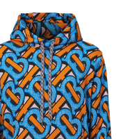 Sweat-shirt à capuche en coton Monogram unisexe - Bright Cobalt