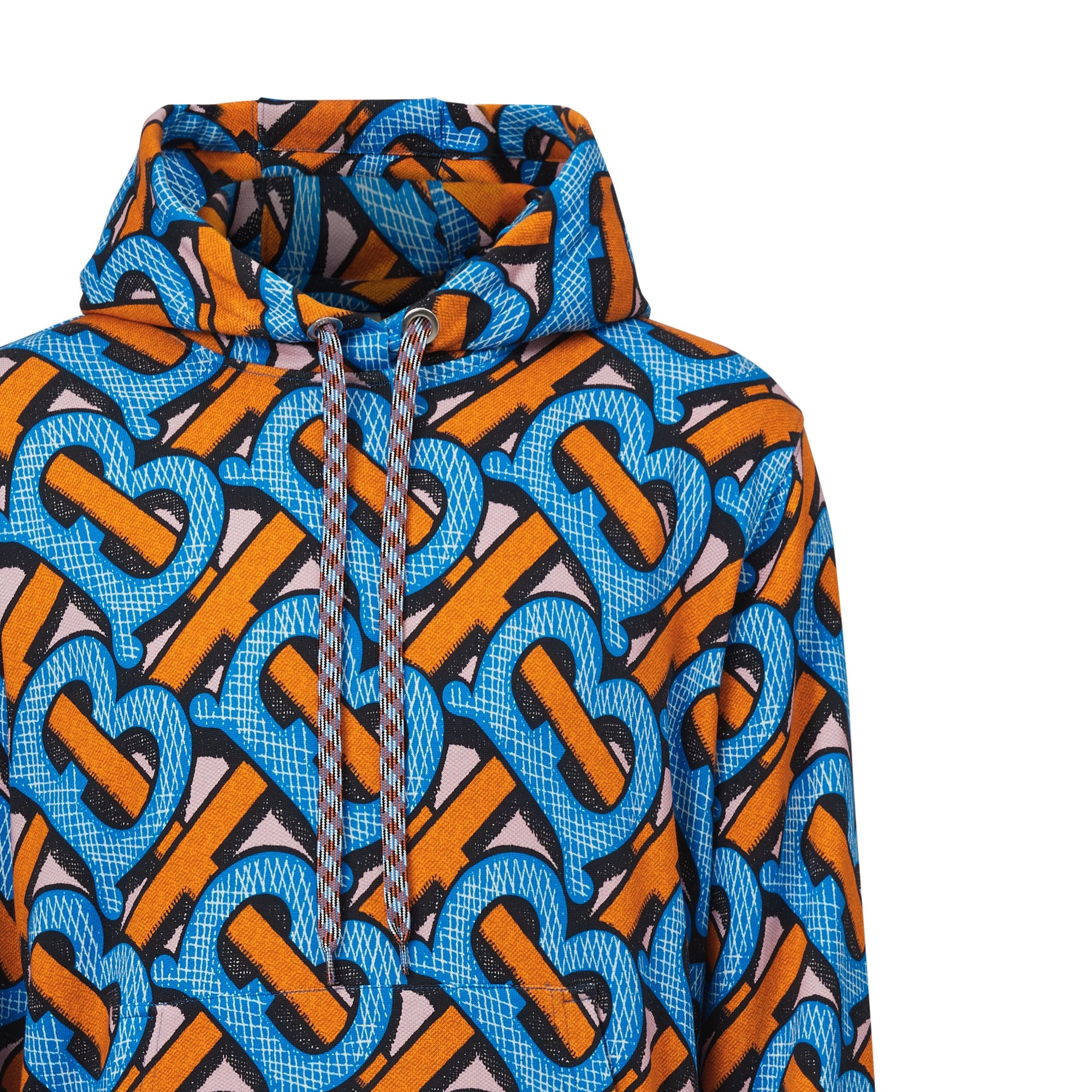 Sweat-shirt à capuche en coton Monogram unisexe - Bright Cobalt