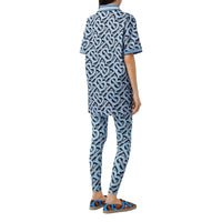 Polo en piqué de coton Monogram unisexe - Pale Azure
