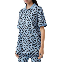 Polo en piqué de coton Monogram unisexe - Pale Azure
