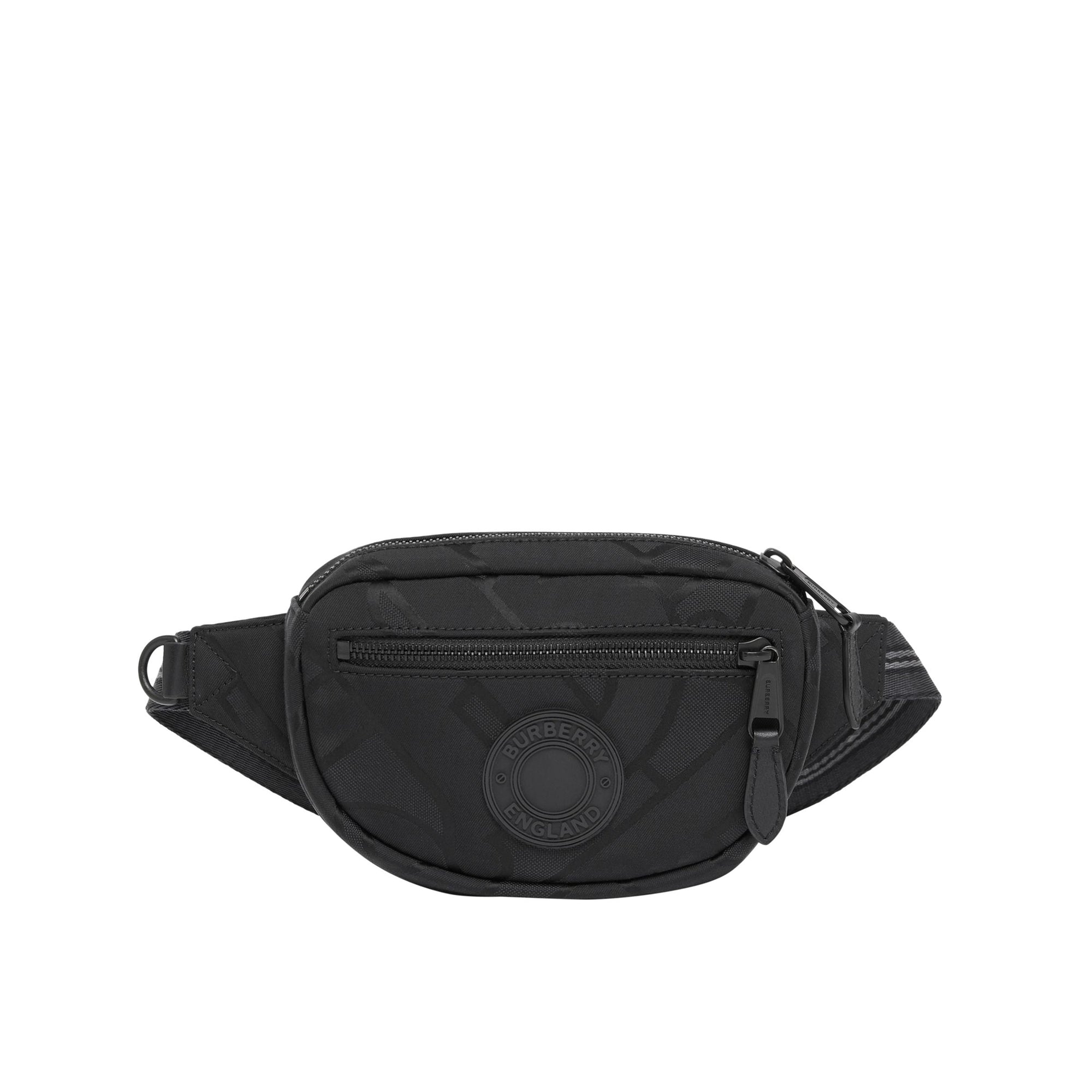 Petit sac banane Cannon en polyester recyclé Monogram - Black
