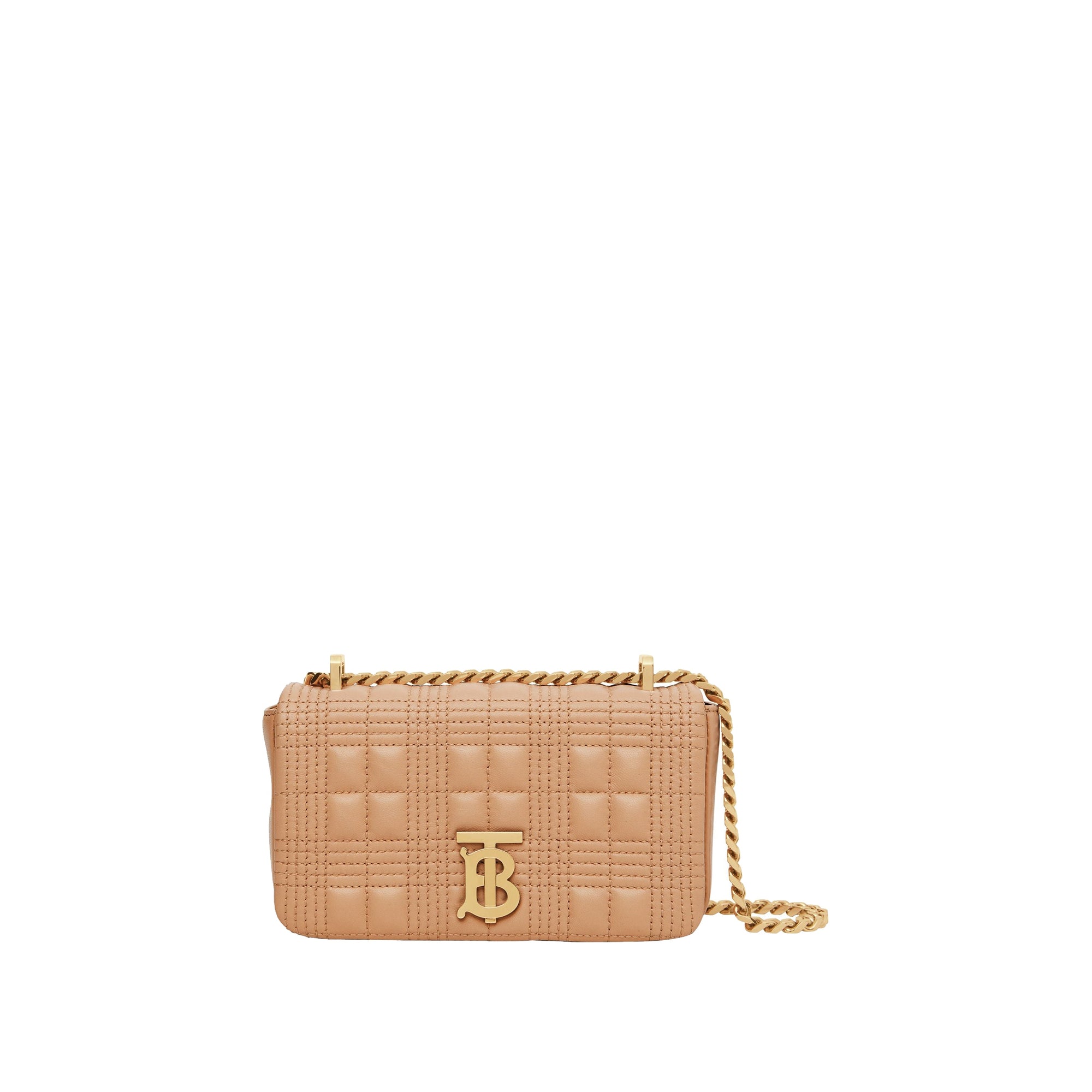 Mini sac Lola matelassé en cuir d'agneau - Camel