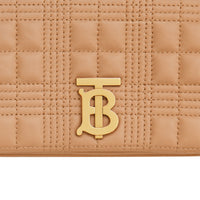Mini sac Lola matelassé en cuir d'agneau - Camel