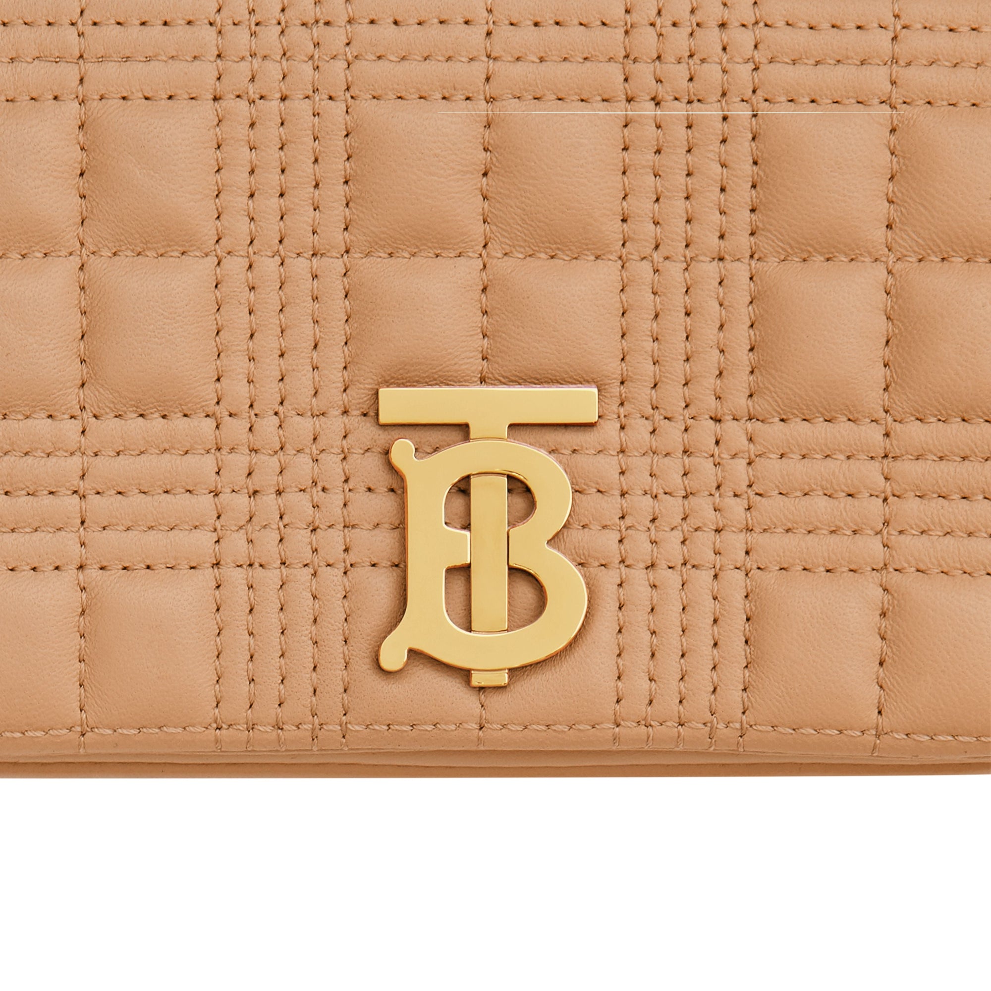 Mini sac Lola matelassé en cuir d'agneau - Camel
