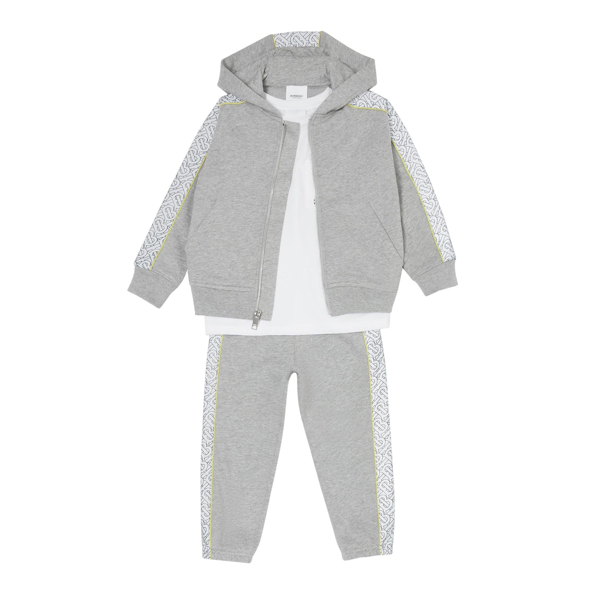 Pantalon de survêtement en coton Monogram - Grey Melange