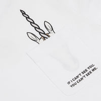T-shirt en coton à imprimé licorne avec slogan - White
