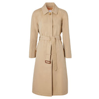 Paletot ceinturé sur mesure en gabardine tropicale - Honey