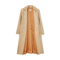 Paletot ceinturé sur mesure en gabardine tropicale - Honey