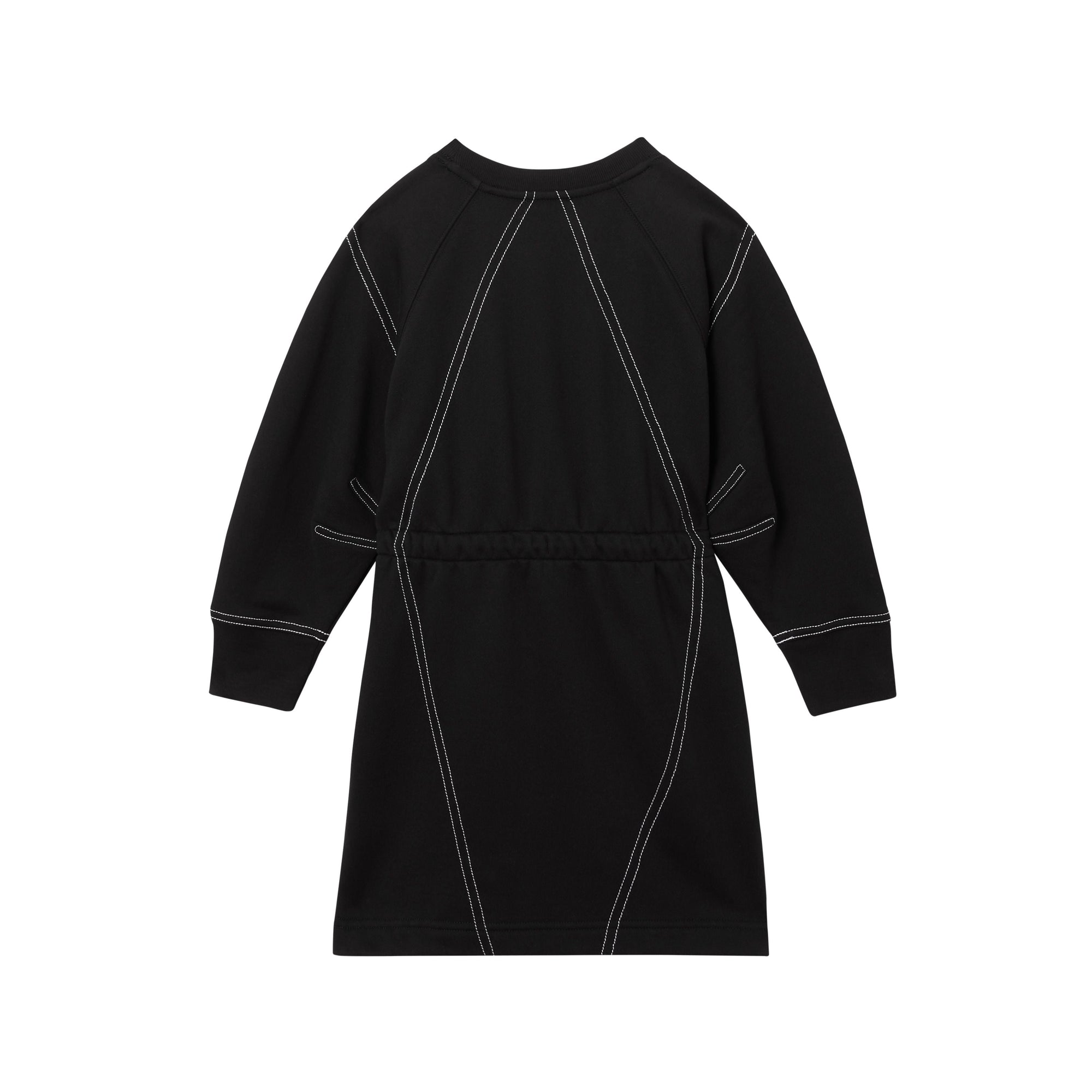 Robe à manches longues en coton avec logo - Black