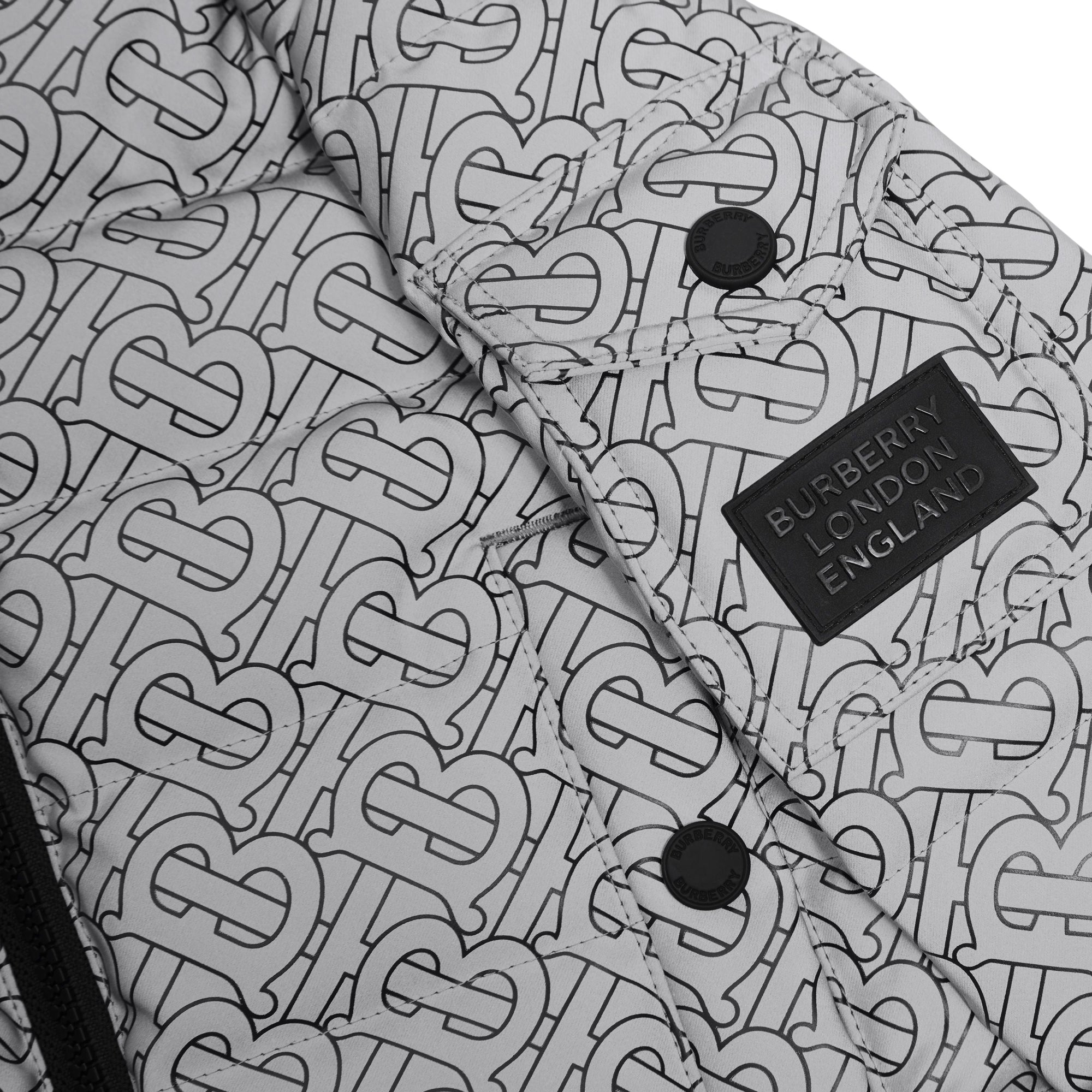 Doudoune à capuche Monogram - Black