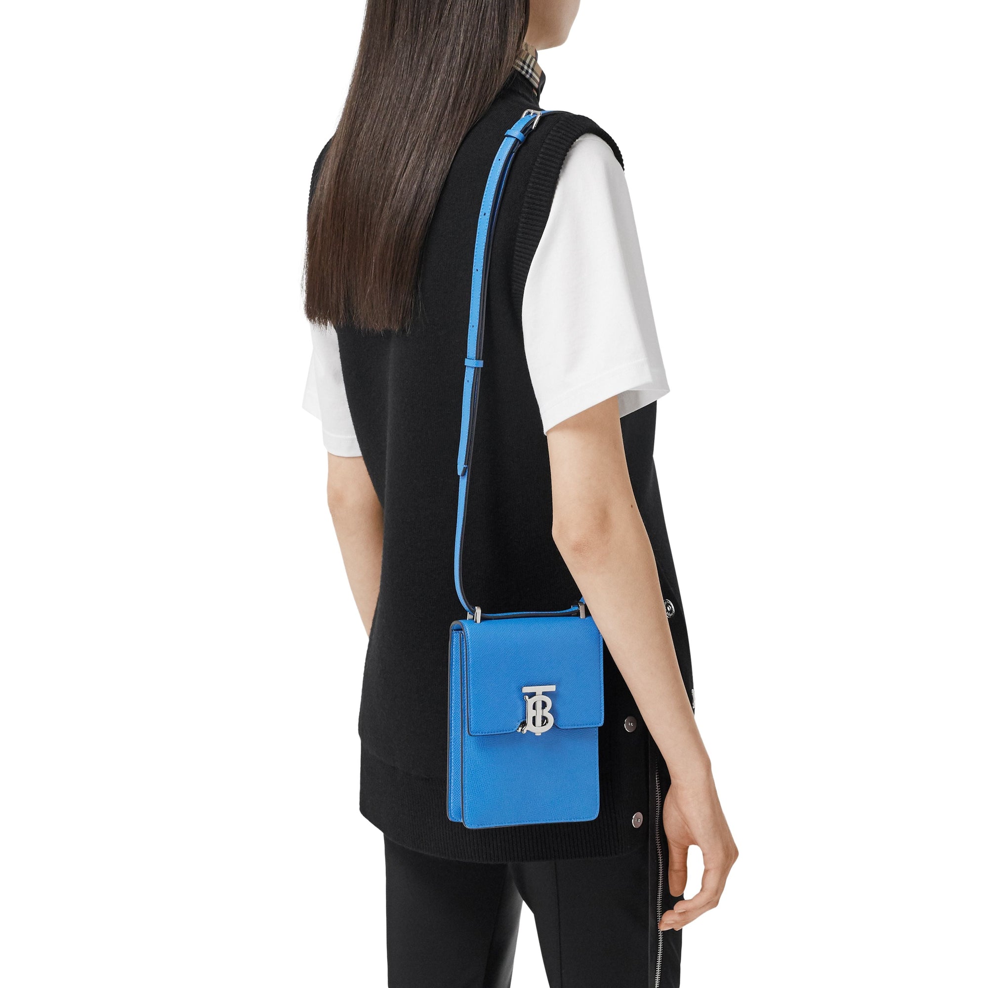 Sac Robin en cuir grainé - True Blue