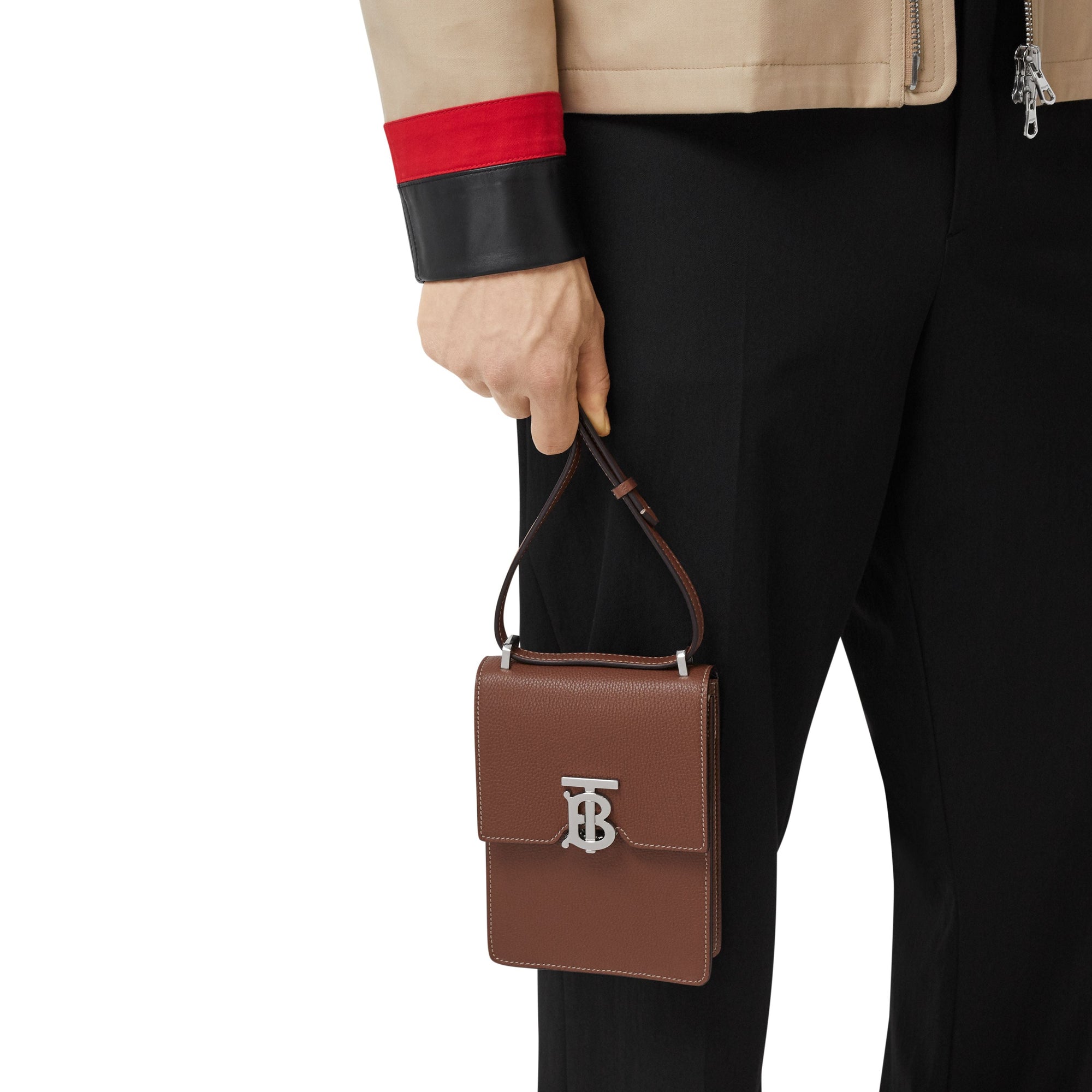Sac Robin en cuir grainé - Tan