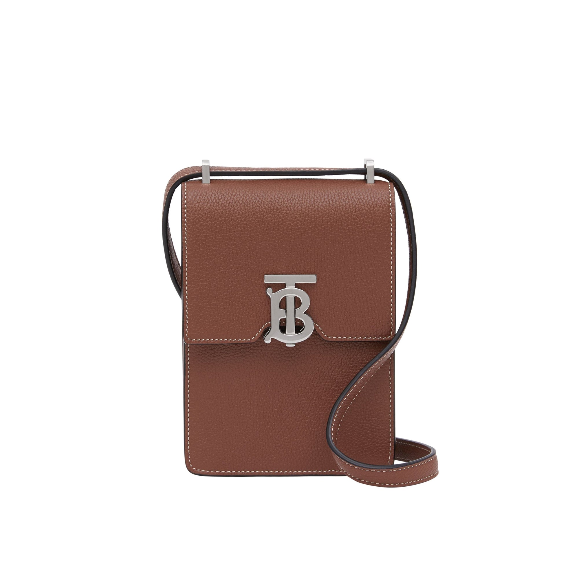 Sac Robin en cuir grainé - Tan