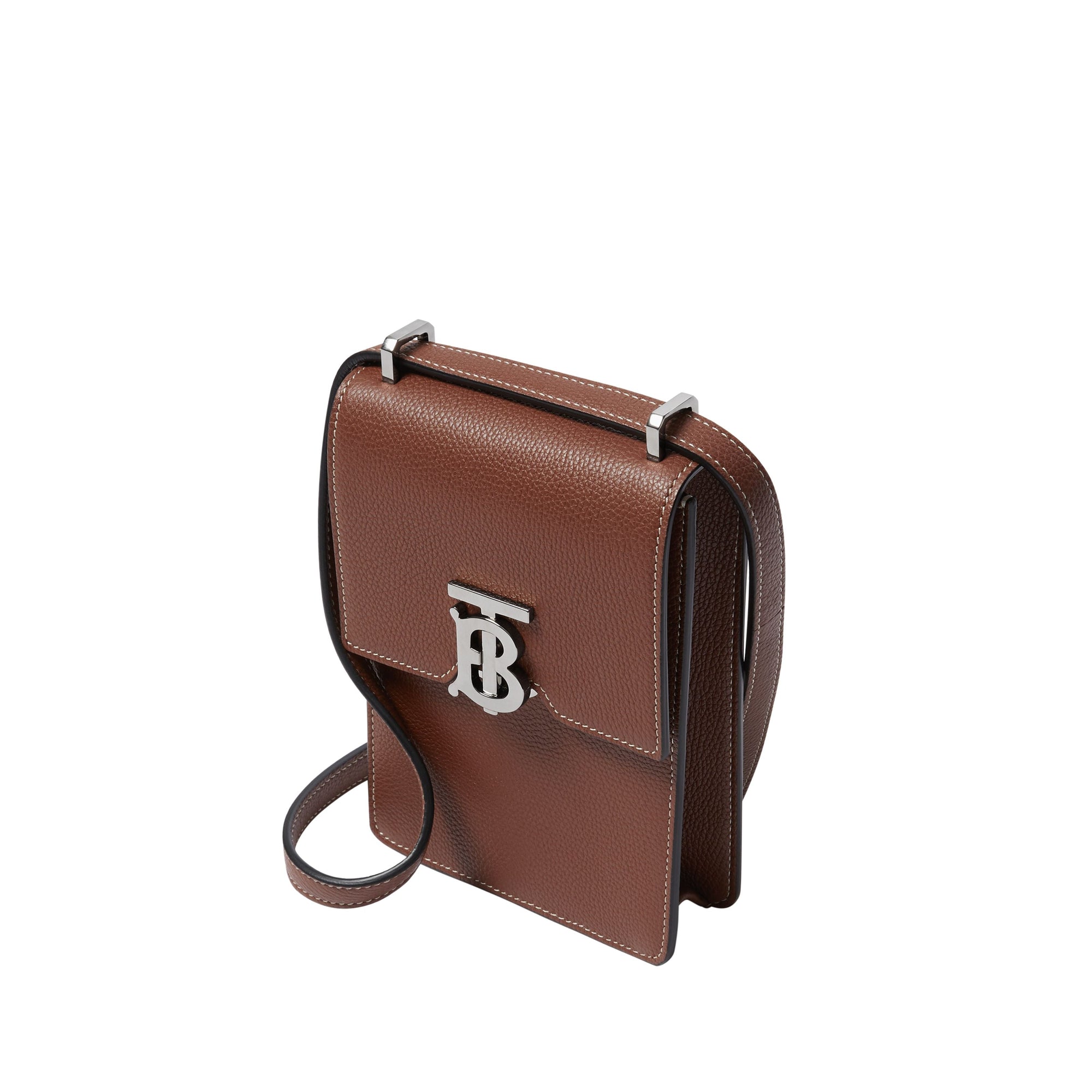 Sac Robin en cuir grainé - Tan