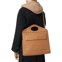 Sac Pocket moyen en cuir de tannage végétal - Maple Brown