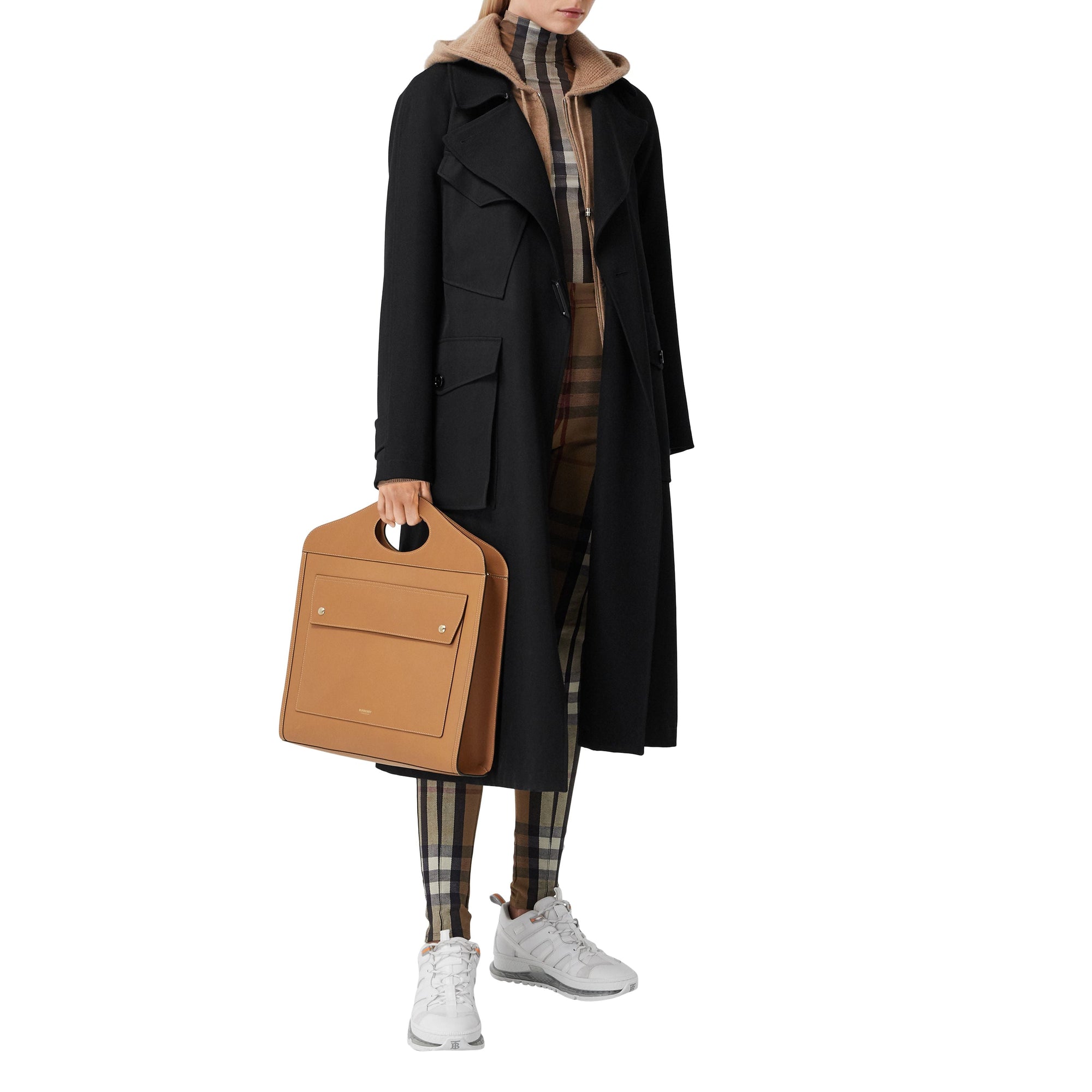 Sac Pocket moyen en cuir de tannage végétal - Maple Brown