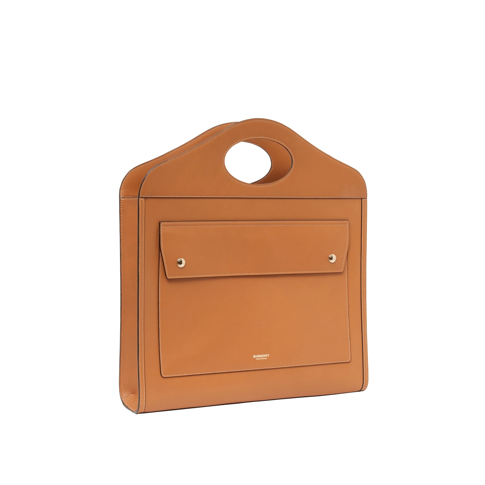 Sac Pocket moyen en cuir de tannage végétal - Maple Brown