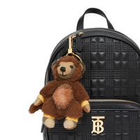 Porte-clés Thomas Bear en costume de singe en cachemire - Archive Beige