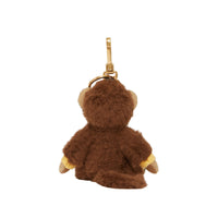 Porte-clés Thomas Bear en costume de singe en cachemire - Archive Beige