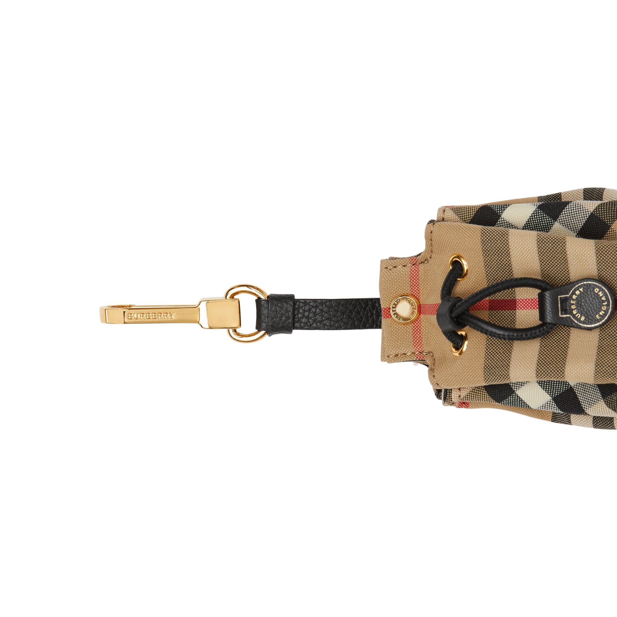 Porte-clés sac seau Vintage check - Archive Beige