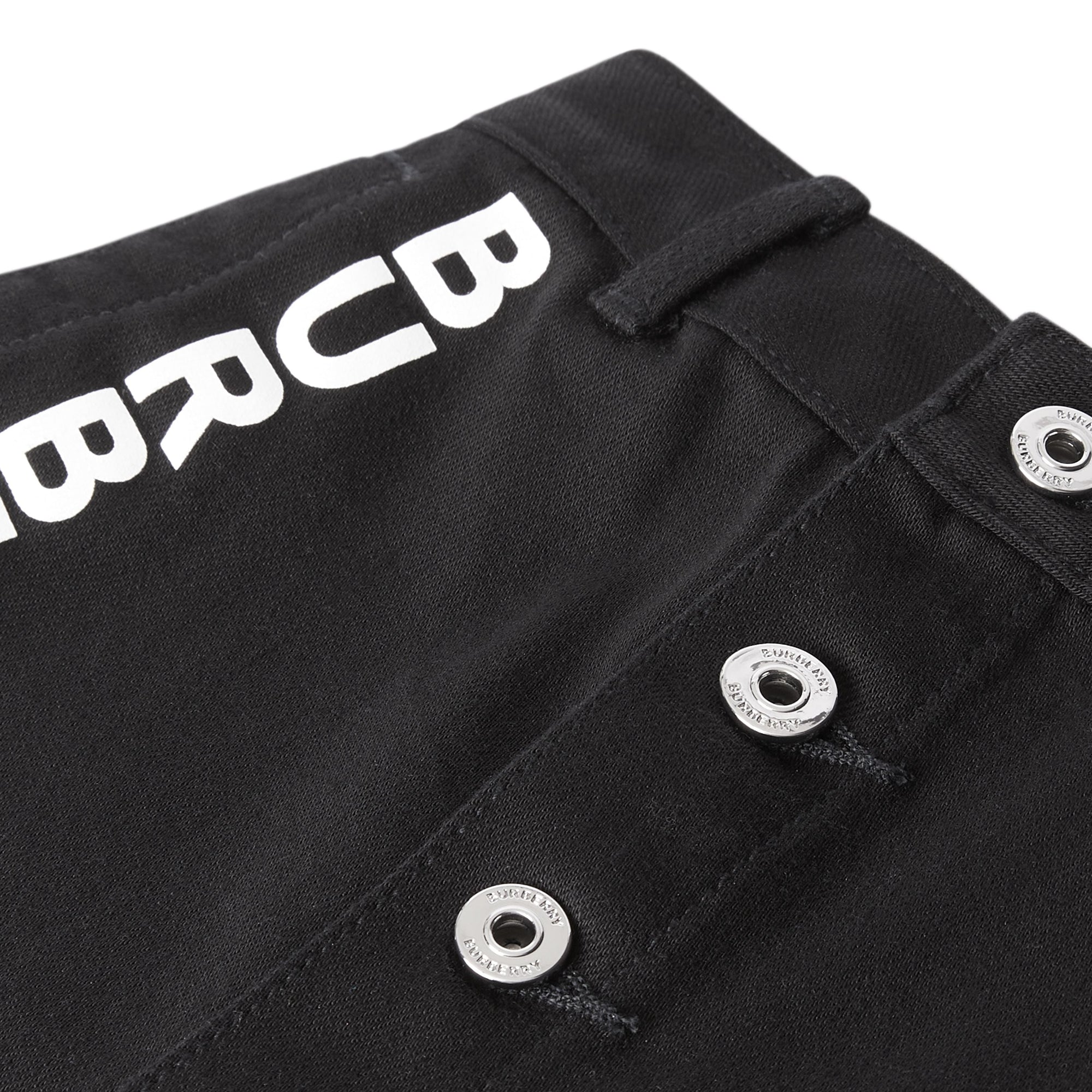 Jupe en denim japonais avec logo - Black