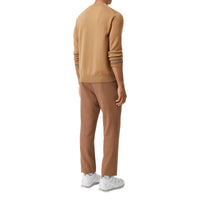 Pull en laine avec rayures iconiques - Camel