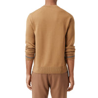 Pull en laine avec rayures iconiques - Camel