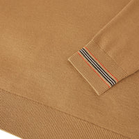 Pull en laine avec rayures iconiques - Camel