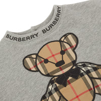 Pull en coton avec appliqué Thomas Bear - Grey Melange