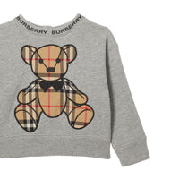 Pull en coton avec appliqué Thomas Bear - Grey Melange