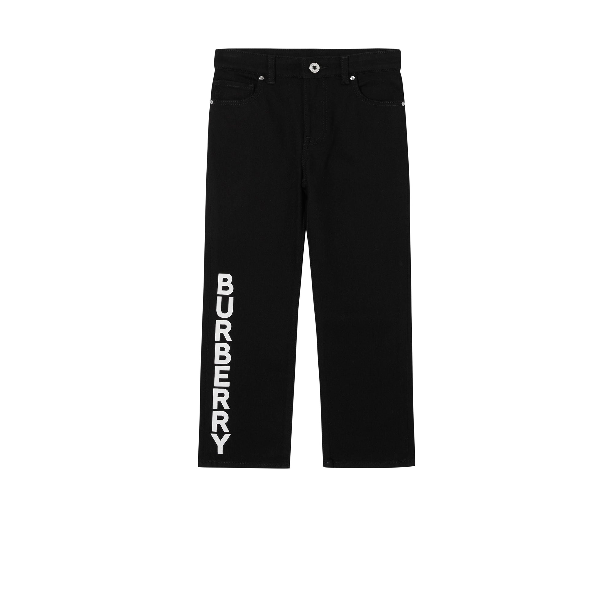 Jean en denim japonais avec logo - Black