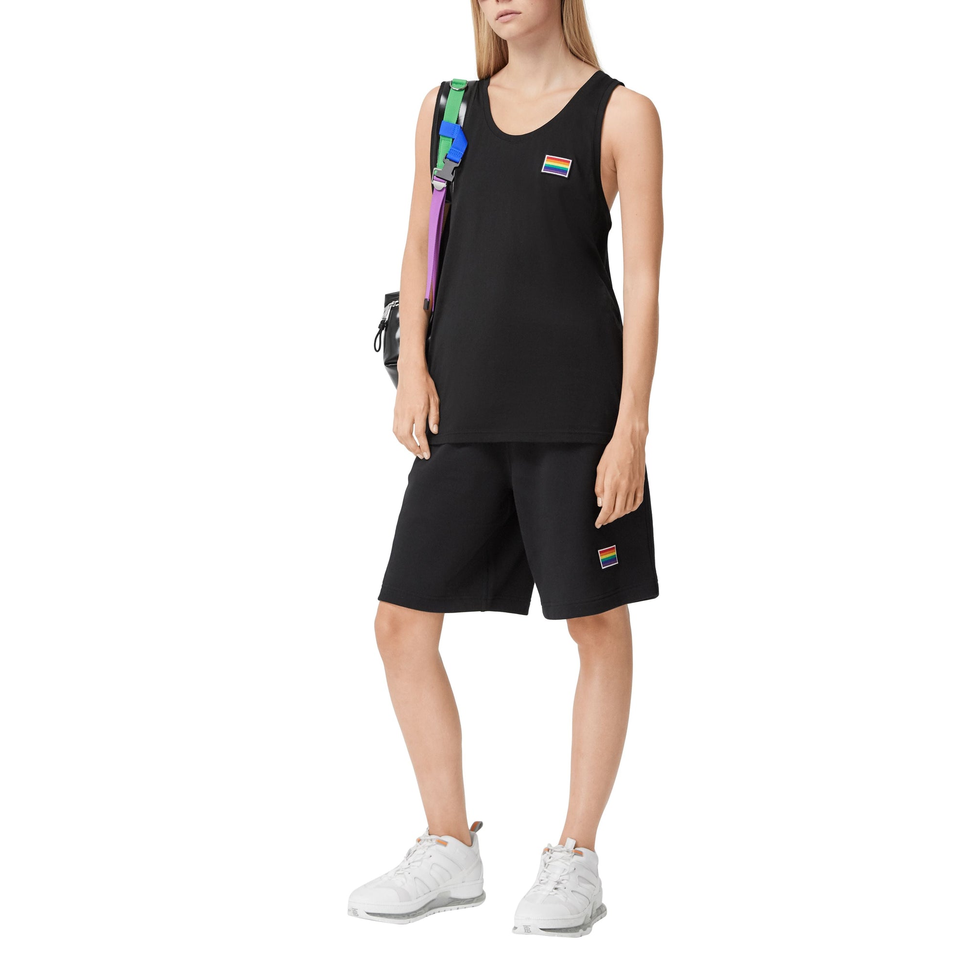 Short arc-en-ciel unisexe - Black