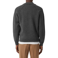 Bomber en laine et cachemire mélangés double face - Mid Grey Melange