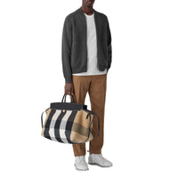 Bomber en laine et cachemire mélangés double face - Mid Grey Melange