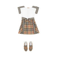 Robe en coton avec Vintage check - Arch Beige