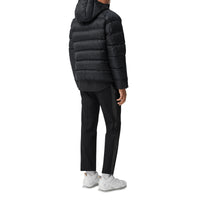 Doudoune à capuche en jacquard Monogram - Black
