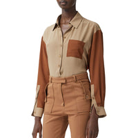 Pantalon tailleur en jersey avec poches - Biscuit