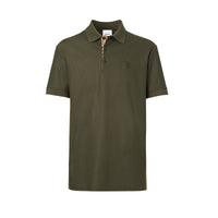 Polo en piqué de coton Monogram - Dark Olive