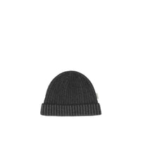 Bonnet en maille côtelée de cachemire - Grey Melange