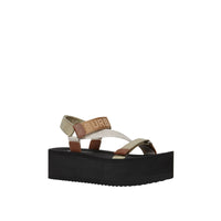 Sandales avec logo en jacquard - Archive Beige