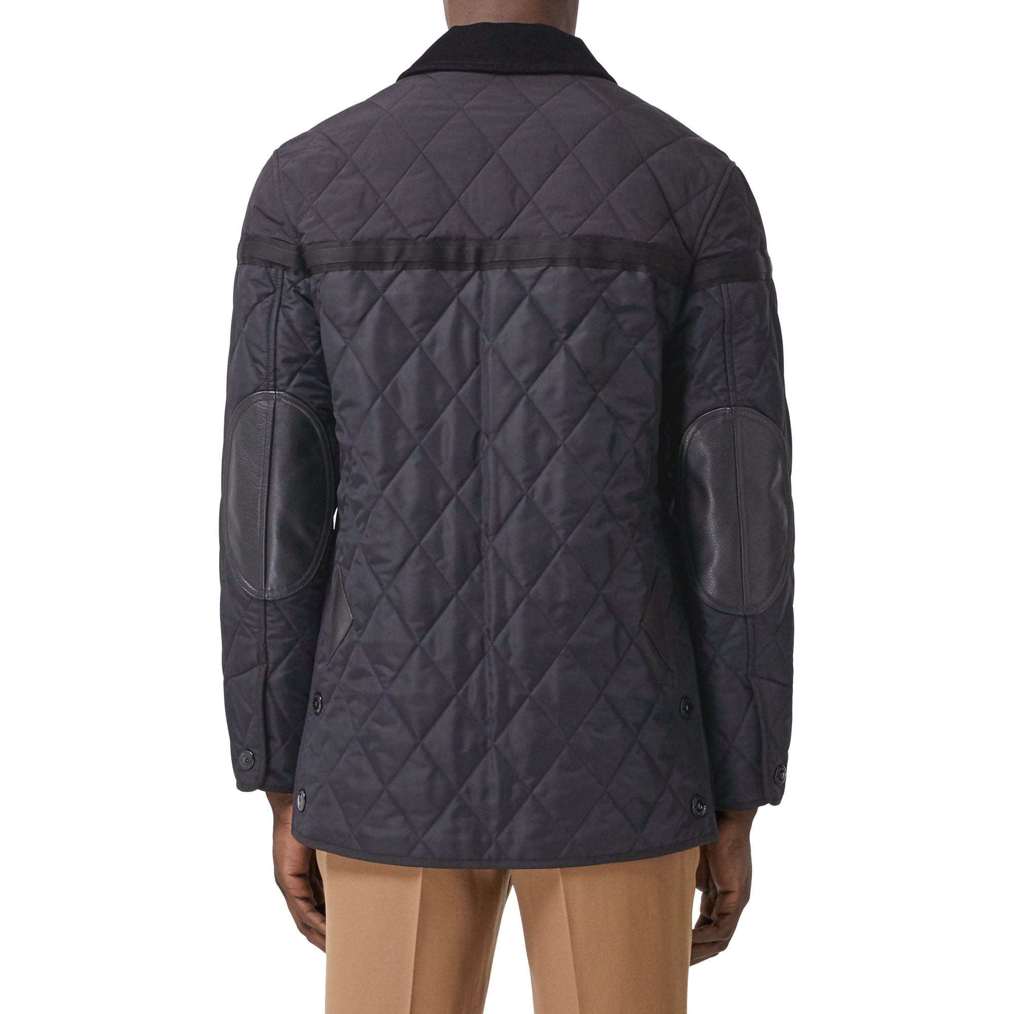 Veste de campagne matelassée en toile de nylon - Navy