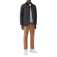 Veste de campagne matelassée en toile de nylon - Navy