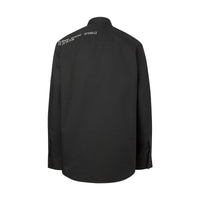 Chemise Oxford en coton avec coordonnées géographiques - Black