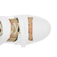 Sneakers Webb en coton Vintage Check et cuir - Archive Beige