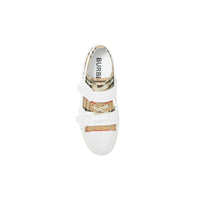 Sneakers Webb en coton Vintage Check et cuir - Archive Beige